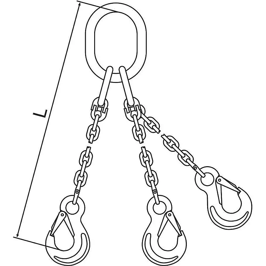 PEWAG  10G120TOS/10 Kettenschlinge G120 Tos Legierter Stahl 10 Fuß Länge