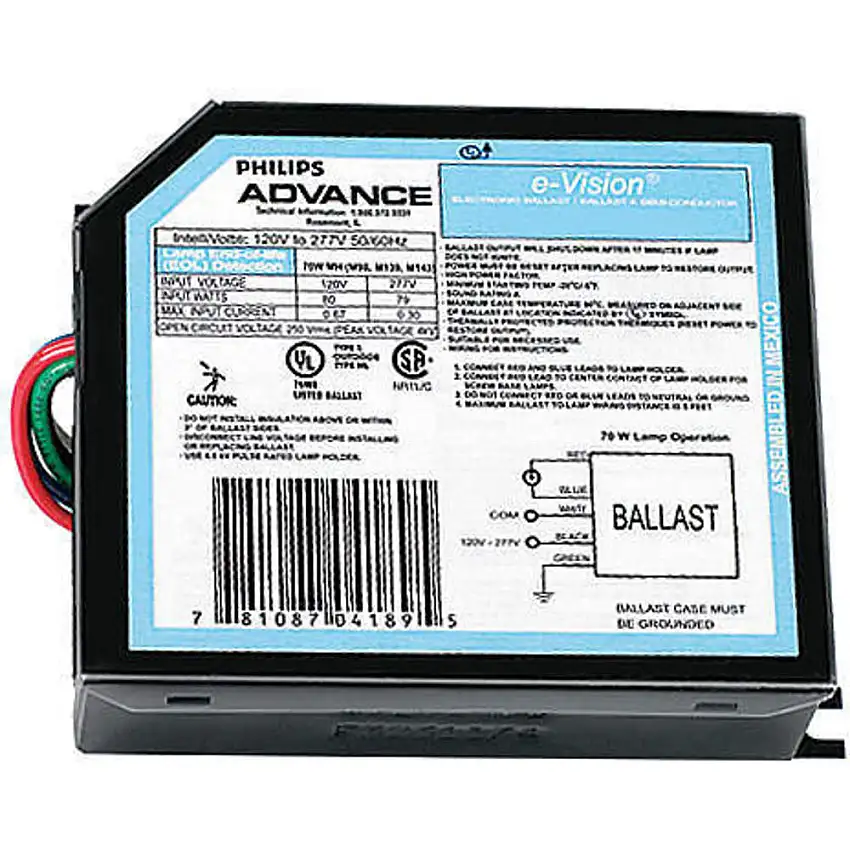 PHILIPS ADVANCE  IMH-39-G-BLS Vorschaltgerät, 120/227 V Eingang, 39 W Lampe, Metallhalogenid