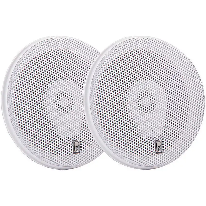 POLY-PLANAR  MA8505-W Außenlautsprecher, weiß, 2-1/2 Zoll Tiefe, 100 W PR