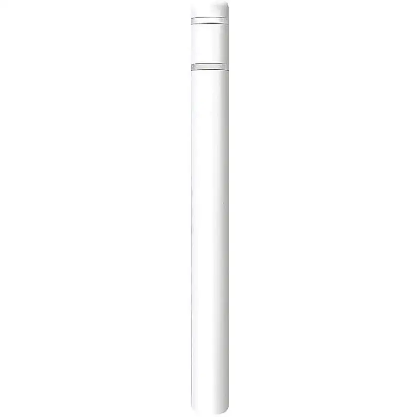POST GUARD  CL1385O Pfostenhülse, 4-1/2 Zoll Durchmesser, 52 Zoll H, Weiß