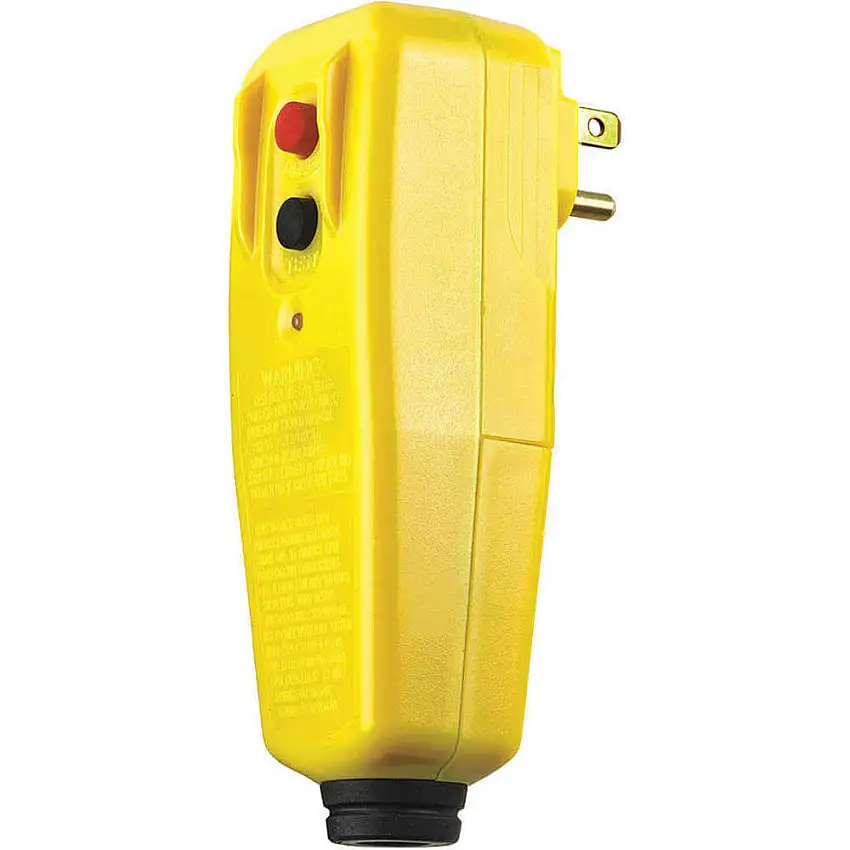 POWER FIRST 11X423 Gfci-Stecker 15a Gelb Auto Reset