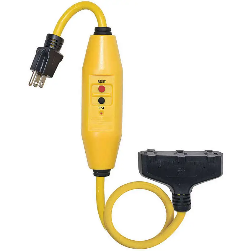 POWER FIRST 11X428 Gfci Inline (3) 5-15r 2 Fuß Auto Reset