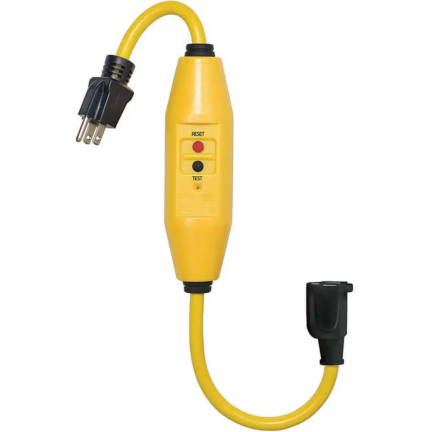 POWER FIRST 11X432 Gfci-Kabelsatz 5-15r 18 Zoll, automatische Rückstellung