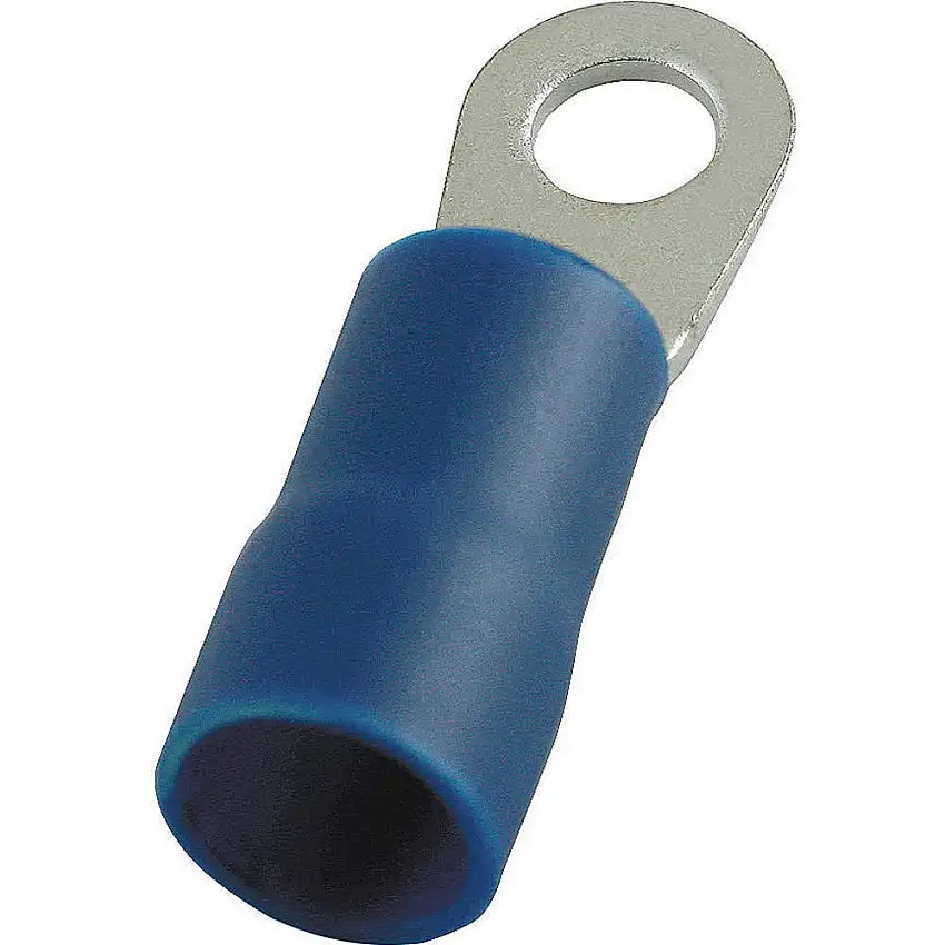 POWER FIRST  4FRD1 Ringkabelschuh, blau, gelötet, 6 AWG