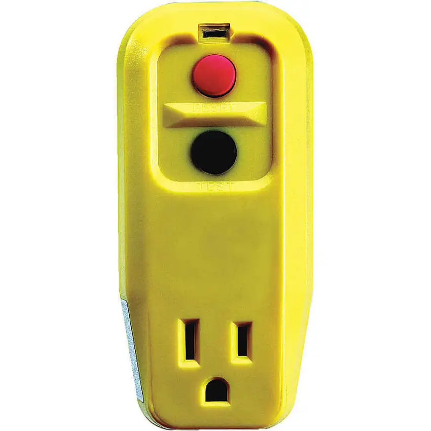 POWER FIRST 5YL43 Einzelsteckdose GFCI-Adapter 15 Ampere 120 V