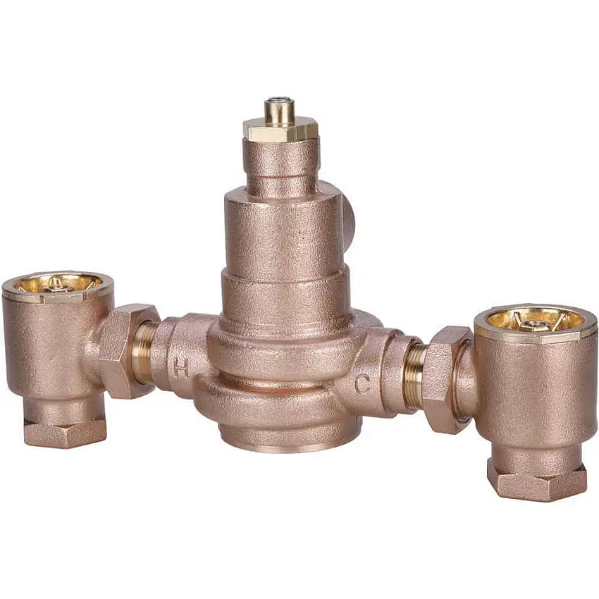 POWERS 1 1/4 x 1 1/2 LFMM434-1 Mischventil Messing 144 Gpm
