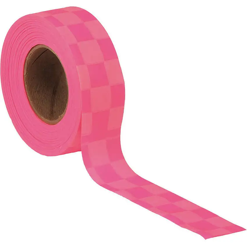 PRESCO PRODUCTS CO CKPGW-373 Markierungsband, Pink Glo/Weiß, 150 m x 1 cm