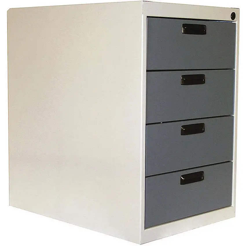 PRO-LINE  C4-626-627-607 Schubladenunterschrank 26 B x 26 T x 26 H Weiß/Blau