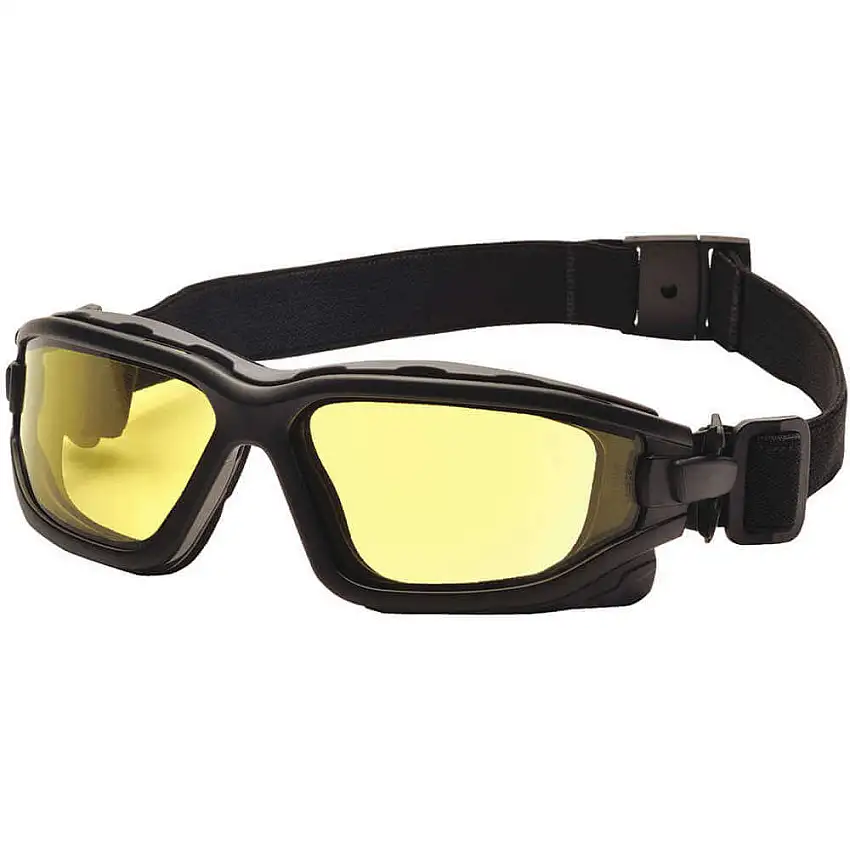 PYRAMEX SB7030SDT Doppelscheiben-Schutzbrille, bernsteinfarbene Linse, Antibeschlag