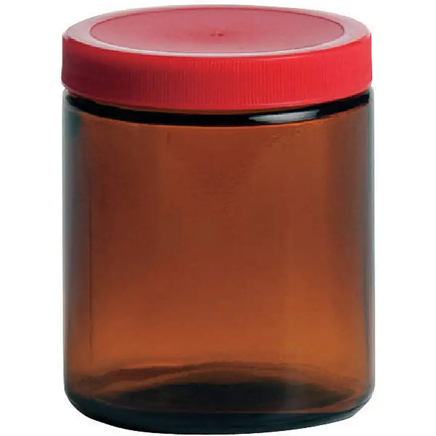 QORPAK  239563 Glasflasche 8 Unzen Bernstein