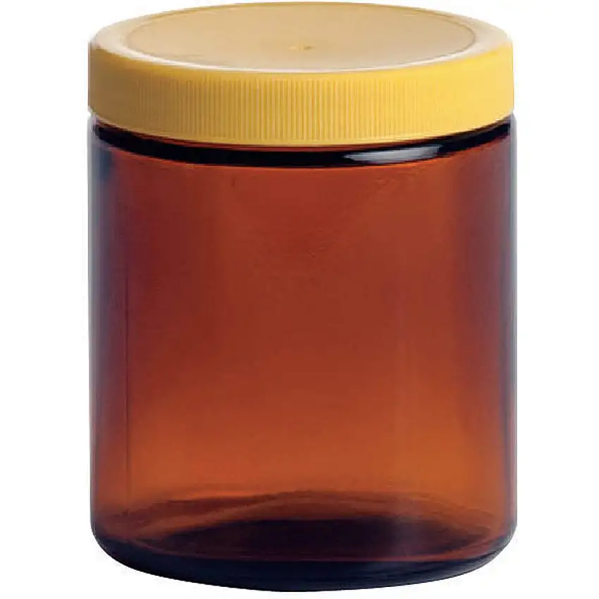 QORPAK  239564 Glasflasche 8 Unzen Bernstein