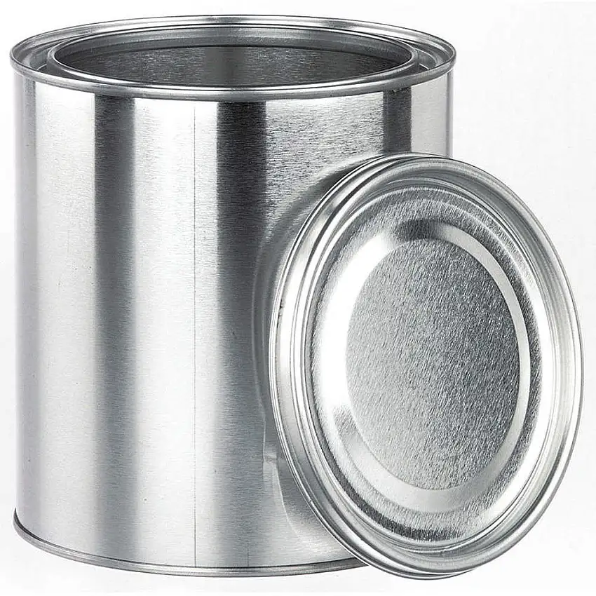 QORPAK  MET-03086 Laborfarbdose 1/4 Pint Weißblech