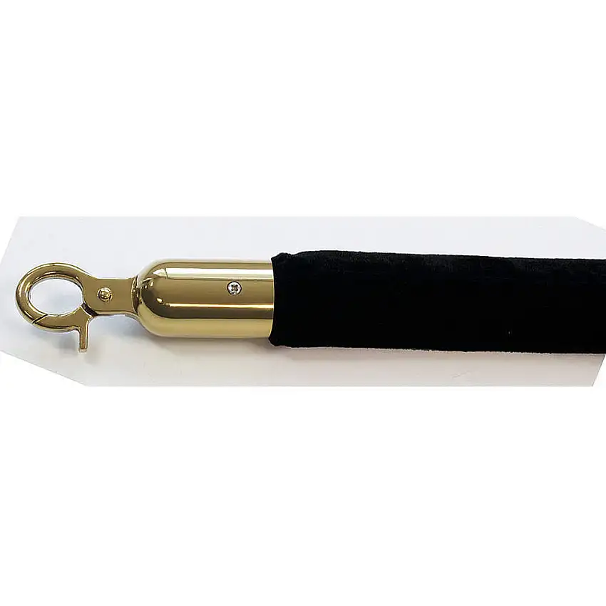 QUEUEWAY QWAYROPE-33-6-2P Absperrseil, 1-1/2 Zoll x 6 Fuß, Schwarz