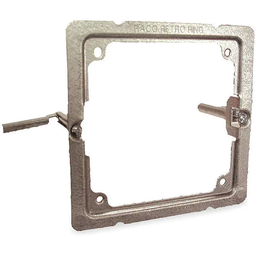 RACO  205RAC Box Support Retro Ring 4 Zoll Single Gang