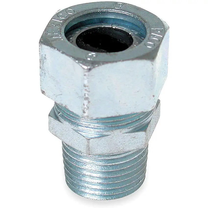 RACO  2462 Flüssigkeitsdichter Anschluss 1/2 Zoll Silber