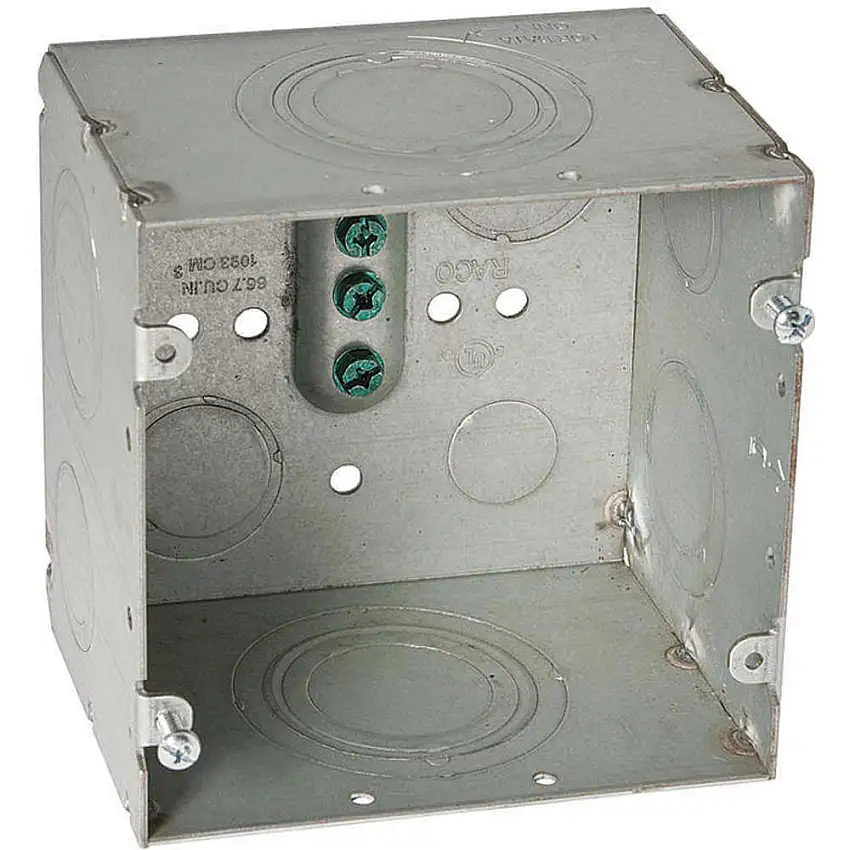 RACO  260 Quadratische Datenbox, 3-1/4 Zoll tief