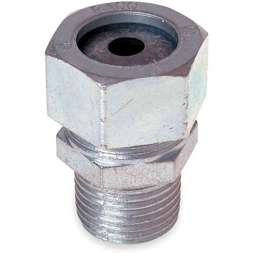 RACO  3702-1 Flüssigkeitsdichter Anschluss 1/2 Zoll, Silber
