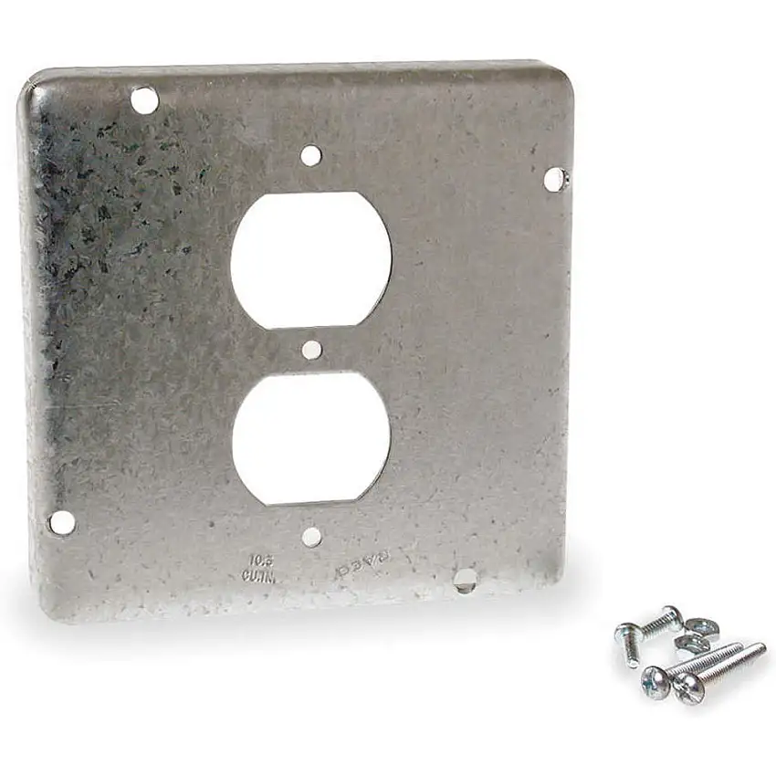 RACO  972 Cover Square 1 Duplex