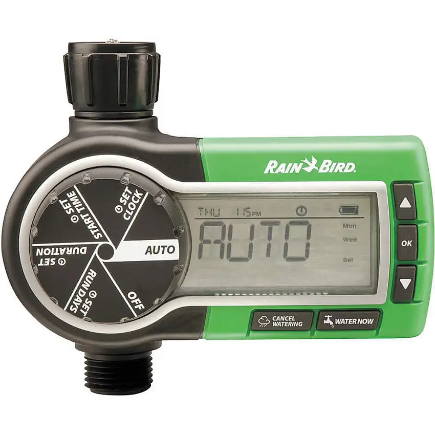 RAIN BIRD 1ZEHTMR Elektronischer Schlauch-Endtimer, 2 maximale Ein-/Aus-Zyklen, 8 Zoll Höhe