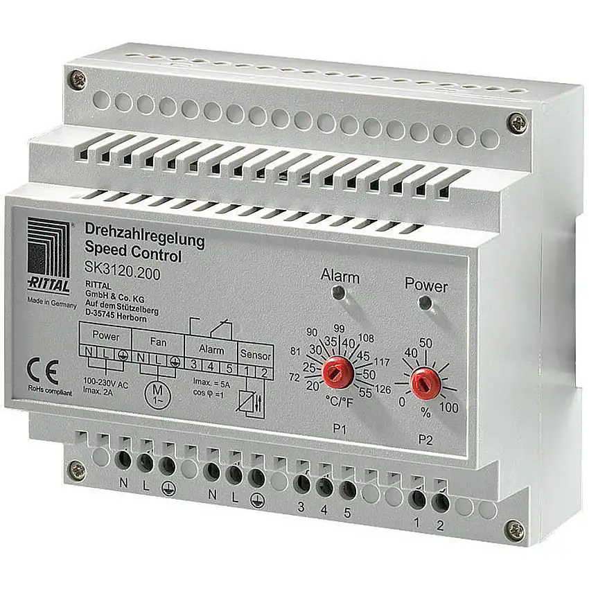 RITTAL  3120200 Geschwindigkeitsregelung 3.5 Zoll Länge x 2.4 Zoll Breite x 4.1 Zoll Höhe Pl