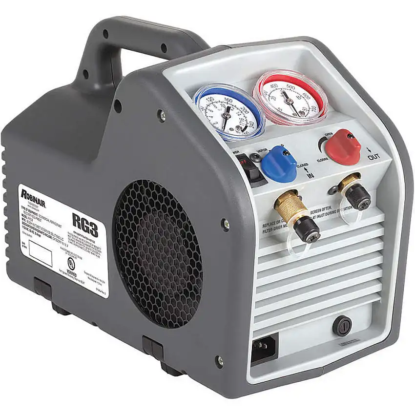 ROBINAIR RG3 Kältemittelrückgewinnungsmaschine, 115 V, NEMA 5-15p-Stecker