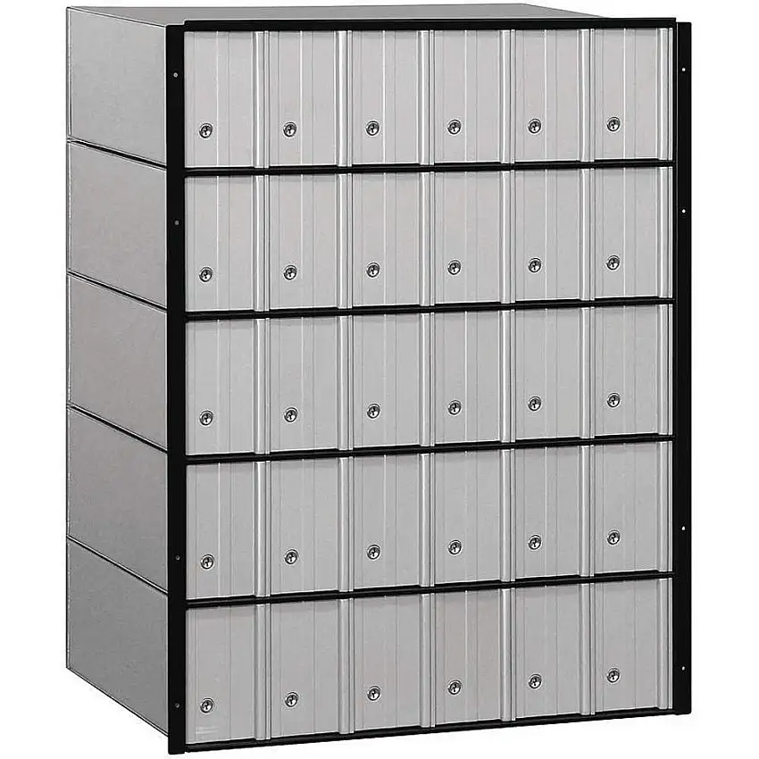 SALSBURY INDUSTRIES 2230 Briefkasten Standardsystem 30 Türen Aluminium