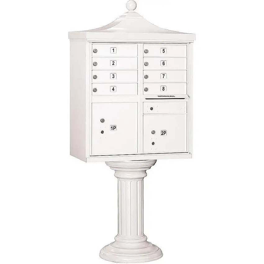 SALSBURY INDUSTRIES 3308R-WHT-U Regency Cbu USPS Access 8 Türen, Weiß