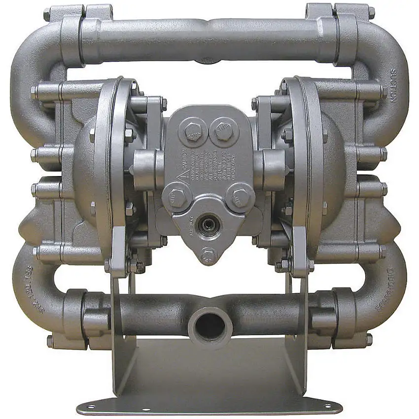 SANDPIPER  HDF1 DB2A. Klappenventilpumpe, Metall, Bodenauslass, 48 kg, Abmessungen: 16.73 x 16.31 x 11.12 cm