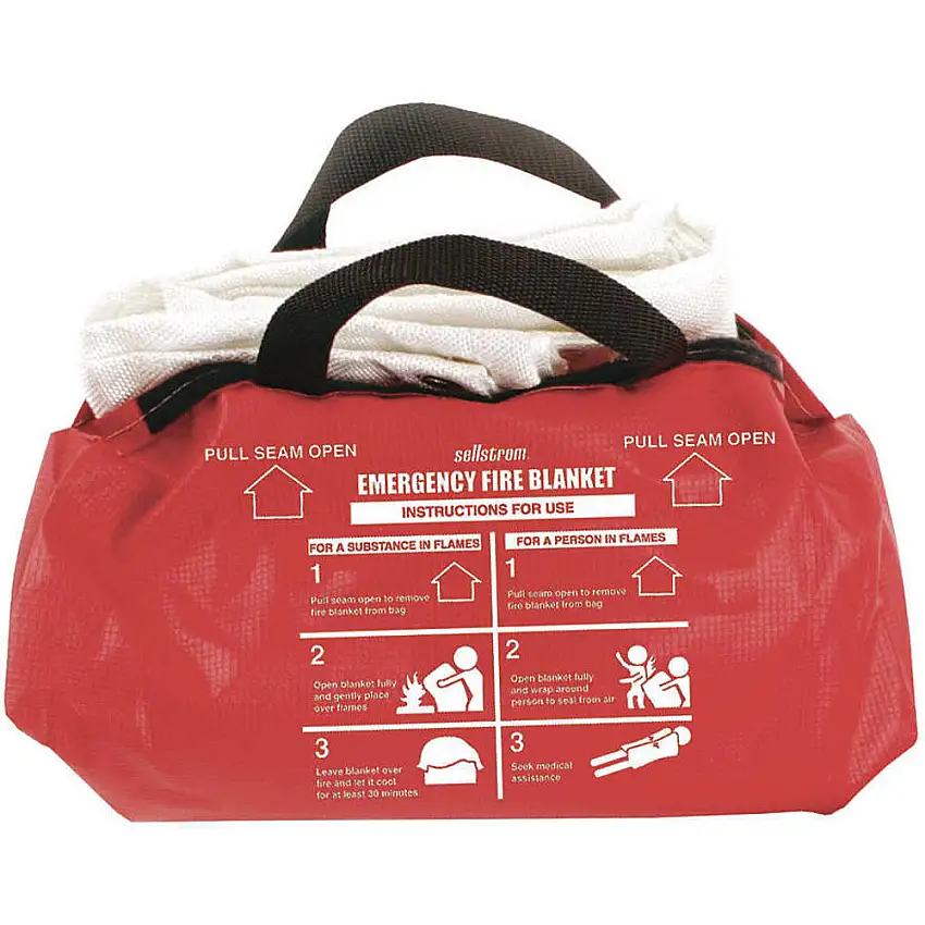 SELLSTROM  S97452 Feuerlöschdecke und Seesack Fiberglas