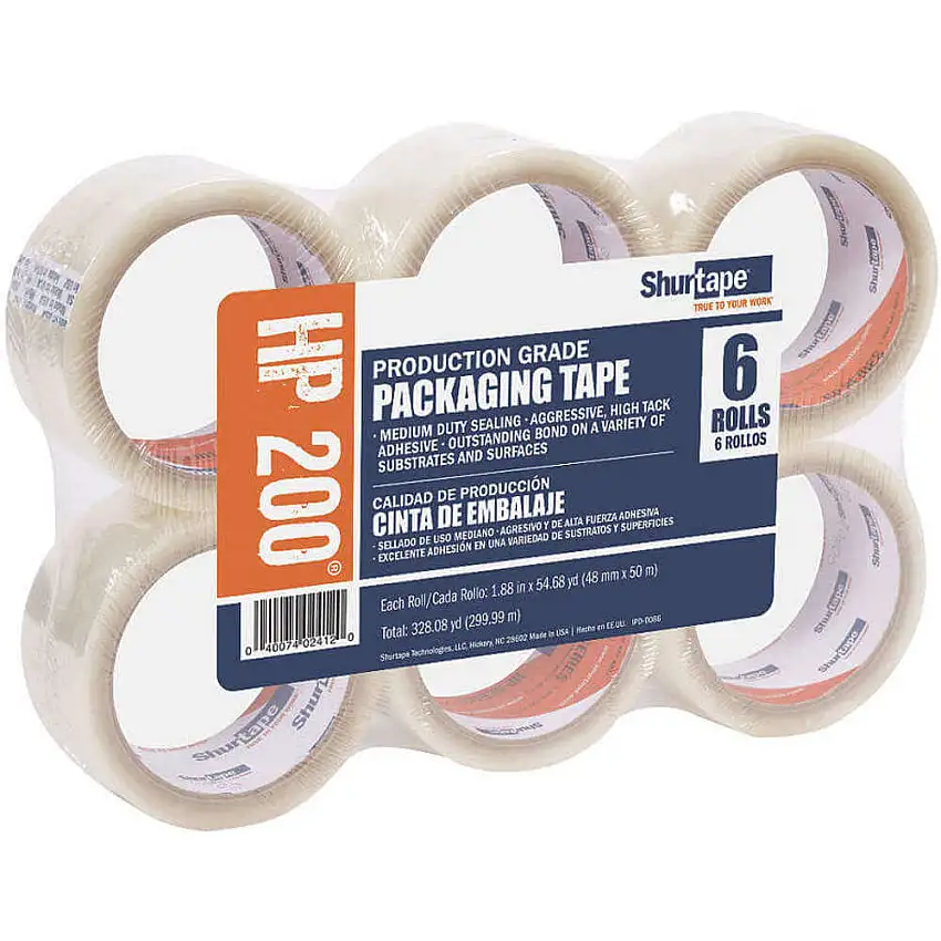 SHURTAPE  HP 200 Kartonklebeband, transparent, 48 mm x 50 m