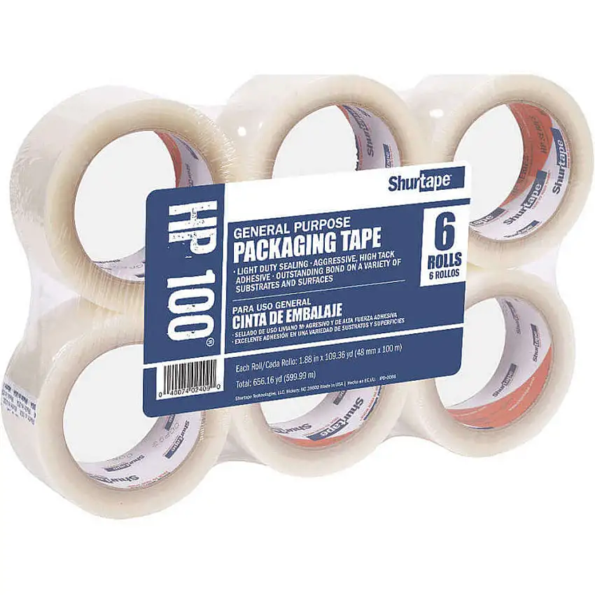 SHURTAPE  HP 100 Kartonverschlussband, transparent