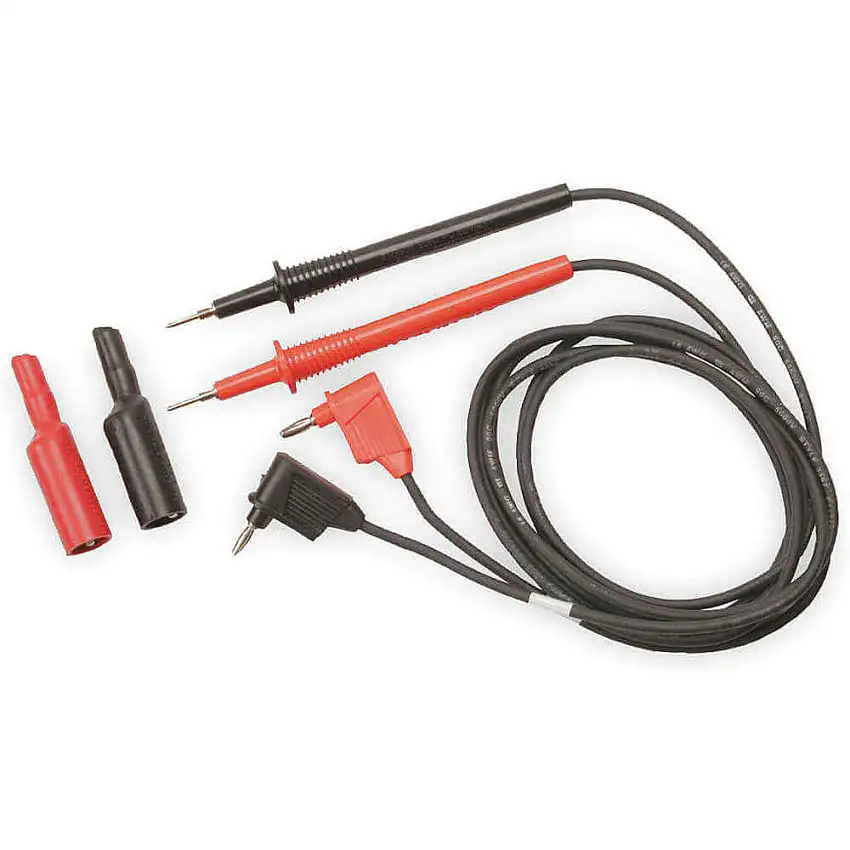 SIMPSON ELECTRIC 00125 Prüfleitungen, 48 Zoll Länge, 5000 V AC, rot/schwarz