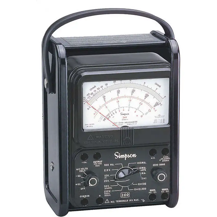 SIMPSON ELECTRIC 260-8PRT Analog-Multimeter 1000 V 10 A 20 m Ohm