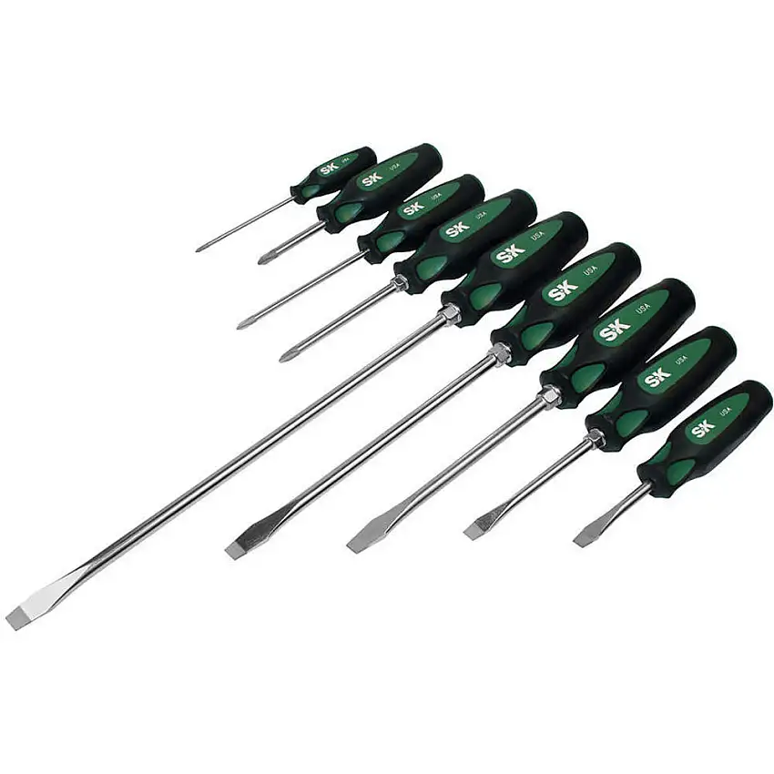SK PROFESSIONAL TOOLS  86007 Kombi-Schraubendreher-Satz Schlitz/Kreuzschlitz 9-teilig