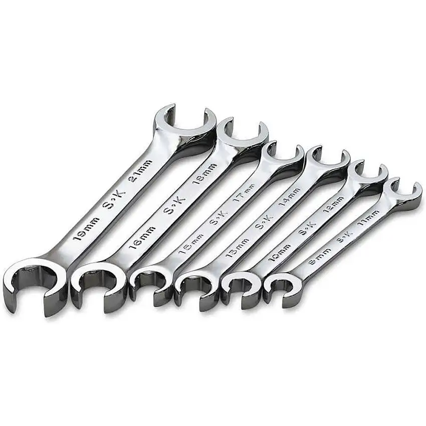 SK PROFESSIONAL TOOLS  376 Bördelmutternschlüsselsatz 6-kant 9-21mm 6-tlg