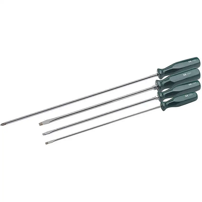 SK PROFESSIONAL TOOLS 86324 Schraubendrehersatz Sure Grip Extra Lang 4-teilig