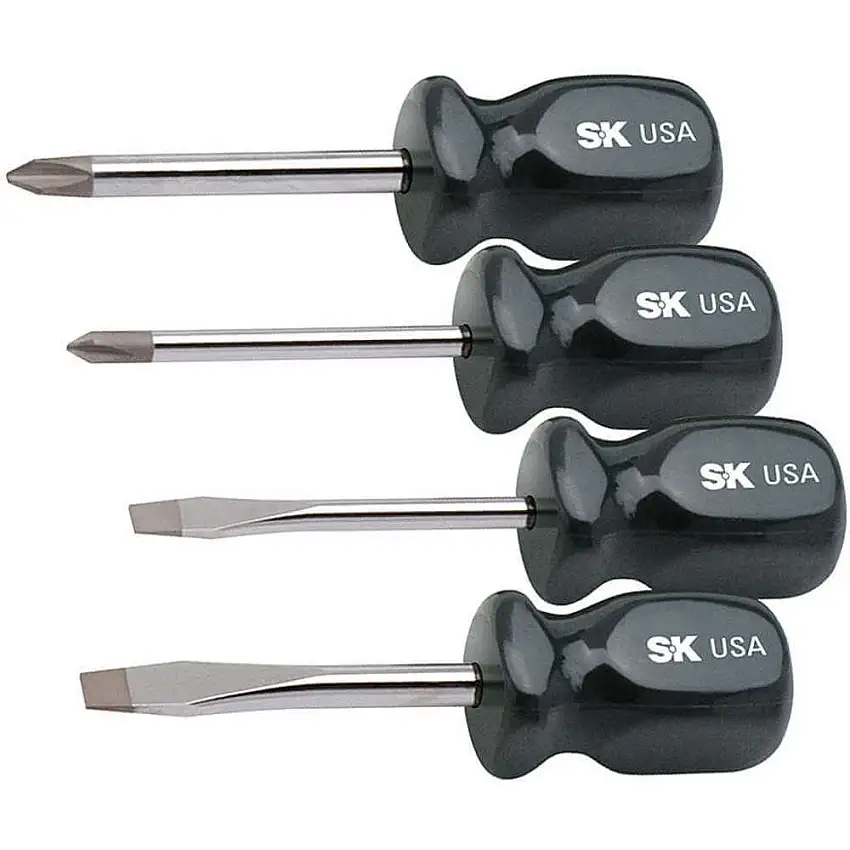 SK PROFESSIONAL TOOLS  86325 Schraubendrehersatz Sure Grip Stubby 4-tlg