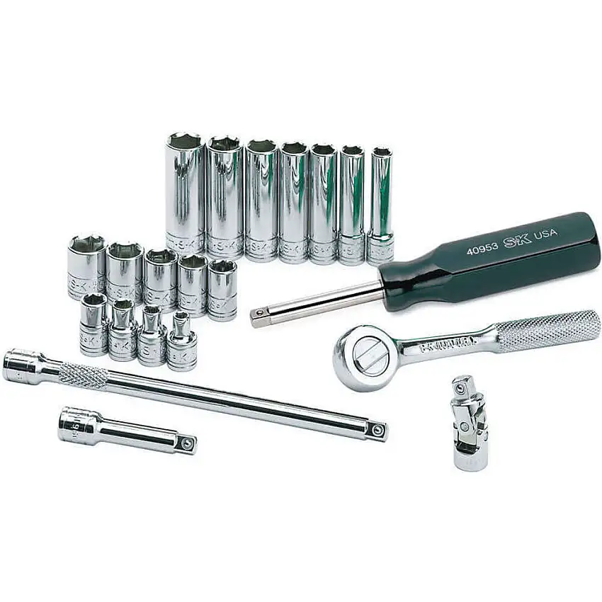 SK PROFESSIONAL TOOLS  89009 Steckschlüsselsatz 1/4 Zoll Antrieb Chrom 21-teilig