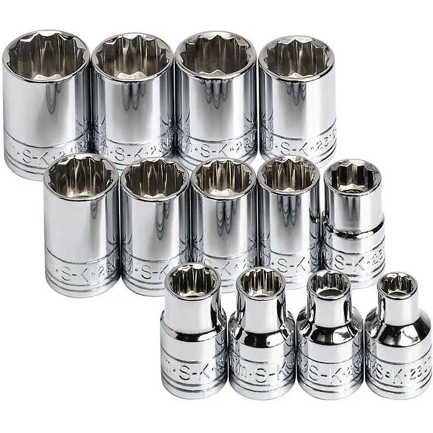 SK PROFESSIONAL TOOLS  89023 Steckschlüsselsatz 3/8 Zoll Antrieb Chrom 13-teilig