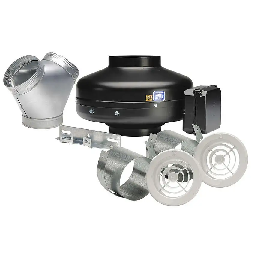 SOLER & PALAU KIT-PV100X-DV Inline-Radial-Kanalventilator 9-1/2 Zoll Länge
