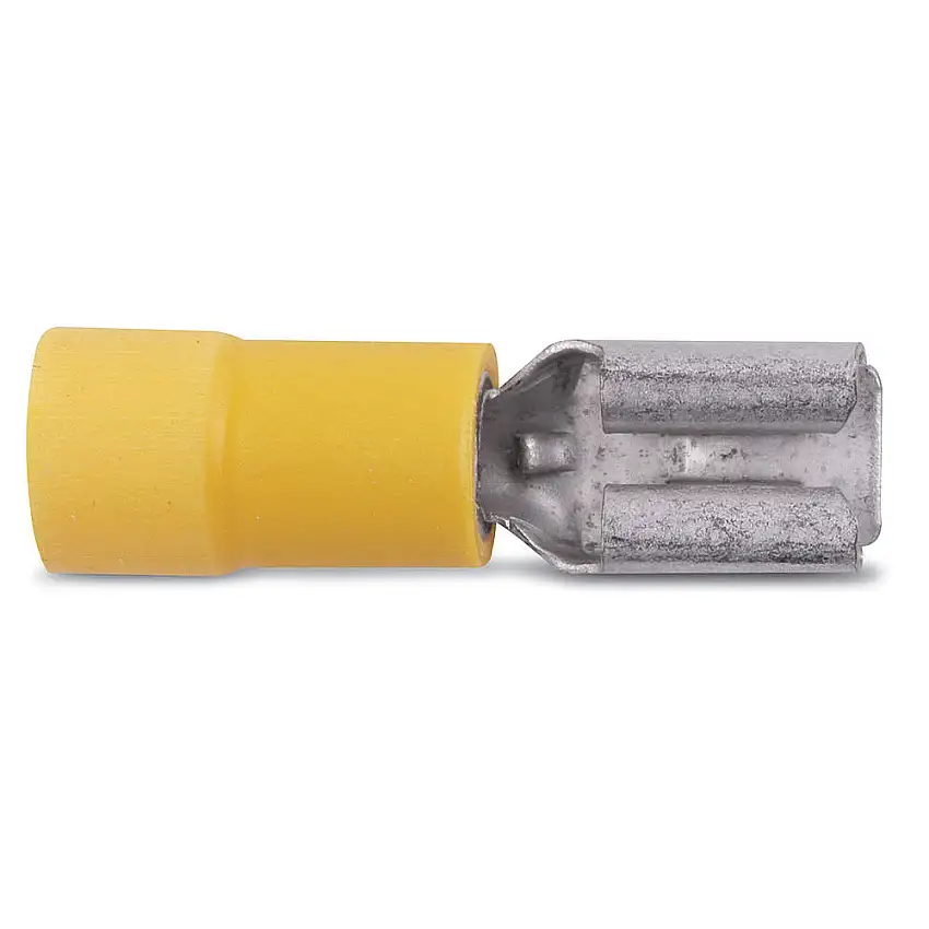 STA-KON  10RC-250F Buchsentrenner, gelötete Naht, Zylindertyp, 16 bis 14 AWG Leitergröße, Gelb