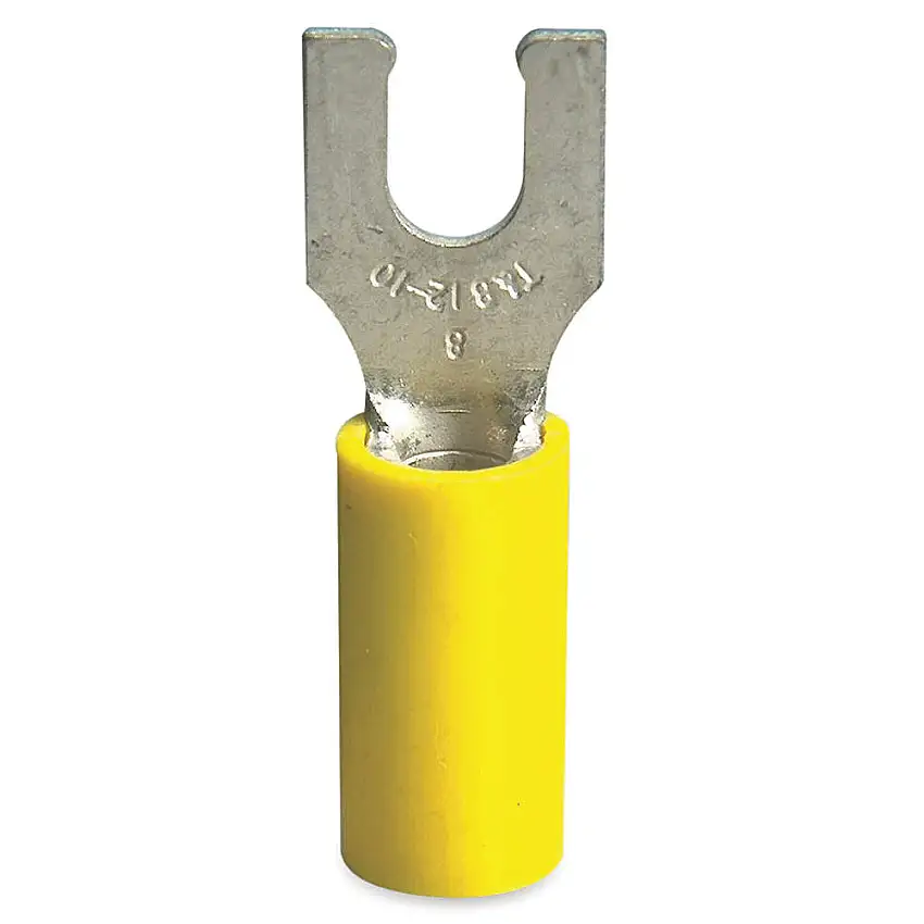STA-KON  10RC-10FL Gabelkabelschuh, 12 bis 10 AWG Leiter, galvanisiert, 105 Grad C Temperaturbereich