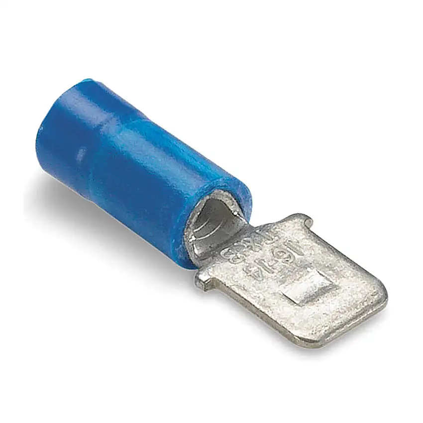 STA-KON  14RB-250T Flachstecker, 16 bis 14 AWG Leitergröße, galvanisch verzinnt, 600 V AC, blau