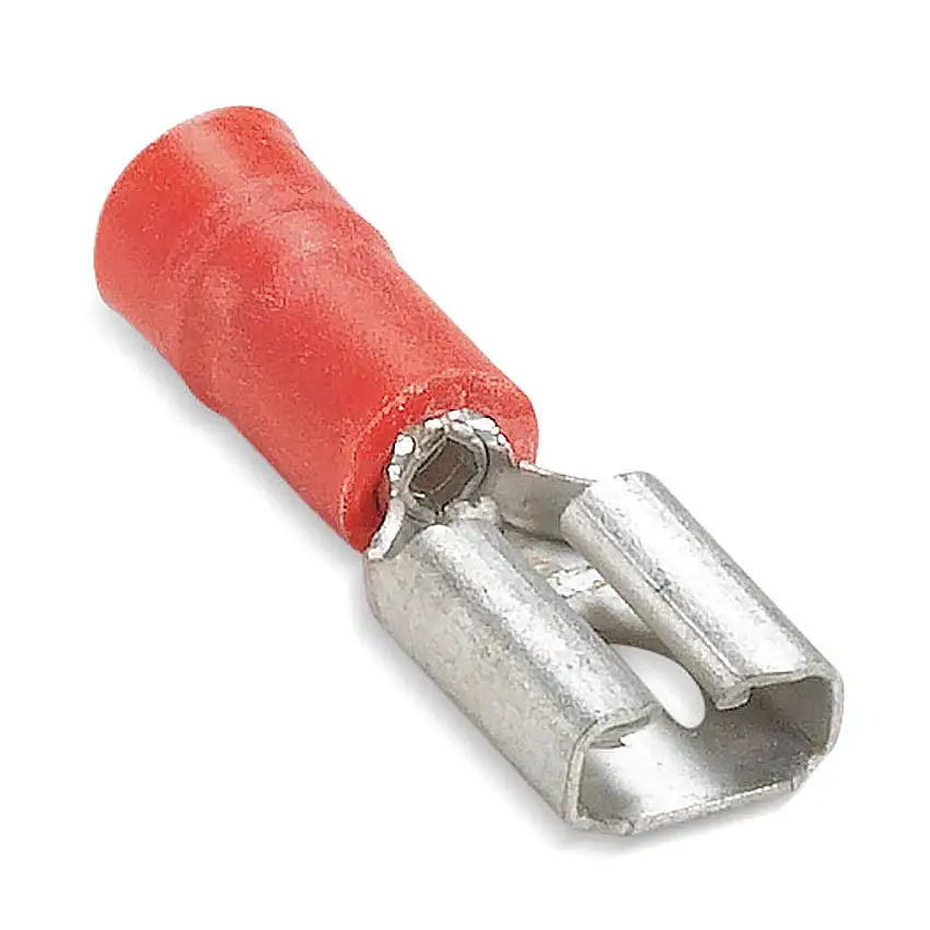 STA-KON 18RA-250F Buchsentrenner, gelötete Naht, Zylindertyp, 22 bis 18 AWG Leitergröße, rot