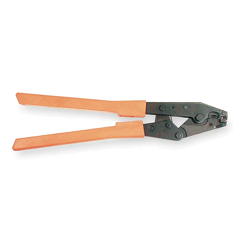 STA-KON WT1377 Ratchet Crimper, 10 1/8 Inch Overall Lg, Std Cushion Grip, Manual