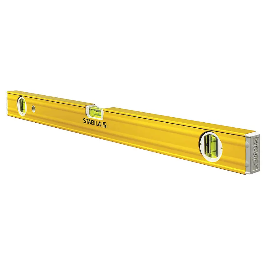 STABILA 29024 Kastenwaage aus Aluminium, 24 Zoll Länge, 3 Libellen