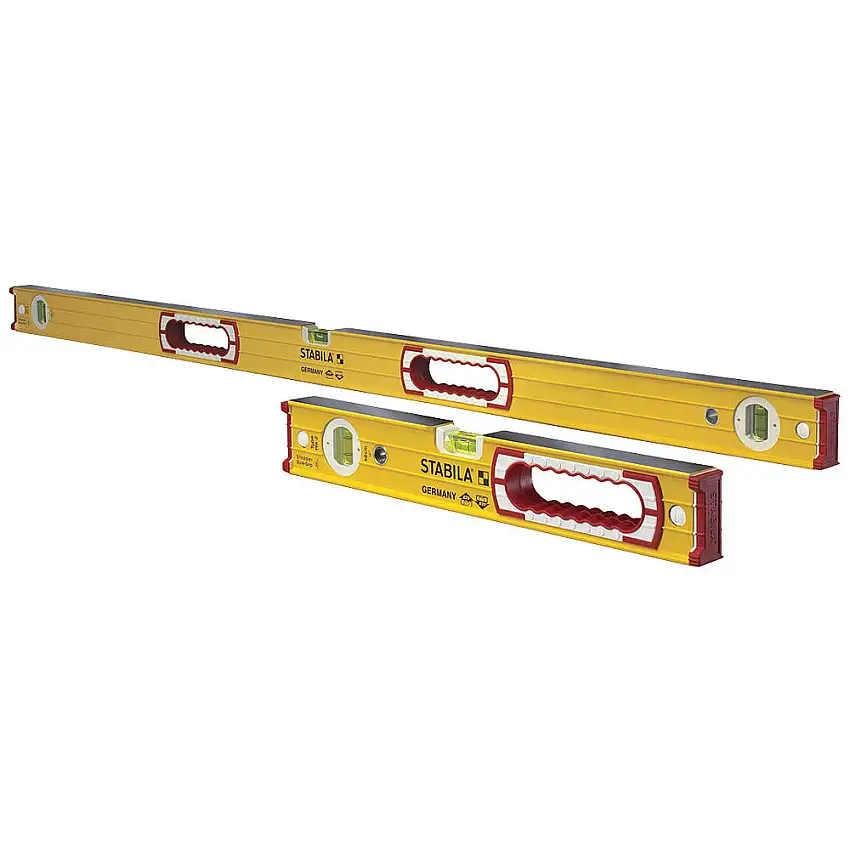 STABILA 37816 Kastenbalken-Wasserwaagen-Set, 16 und 48 Zoll Länge