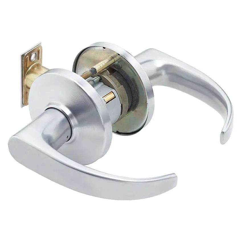 STANLEY SECURITY SOLUTIONS 9K37YD14DS3626 Hebelausgang gebogen, Satinchrom