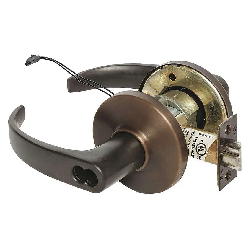 STANLEY SECURITY SOLUTIONS 9KW37DEU14DS3613 Hebel Abstellraum Gebogen Elektrisch Oxidiert