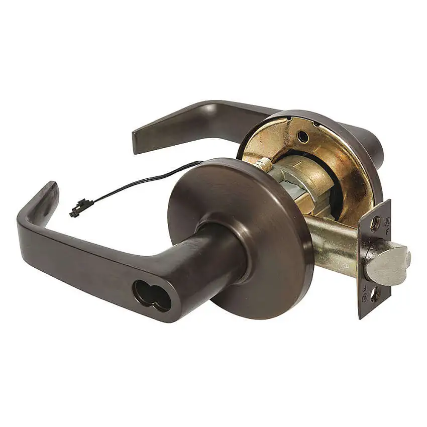 STANLEY SECURITY SOLUTIONS 9KW37DEU15DS3613 Hebel Abstellraum Abgewinkelt Elektrisch Oxidiert ASA